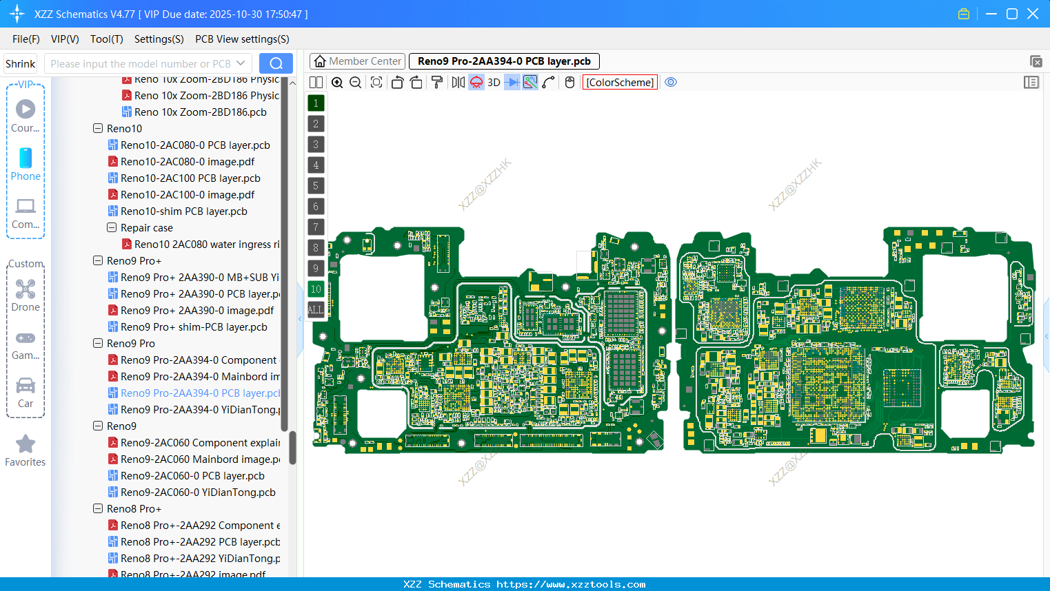 OPPO Reno9 Pro-2AA394-0 PCB Layer